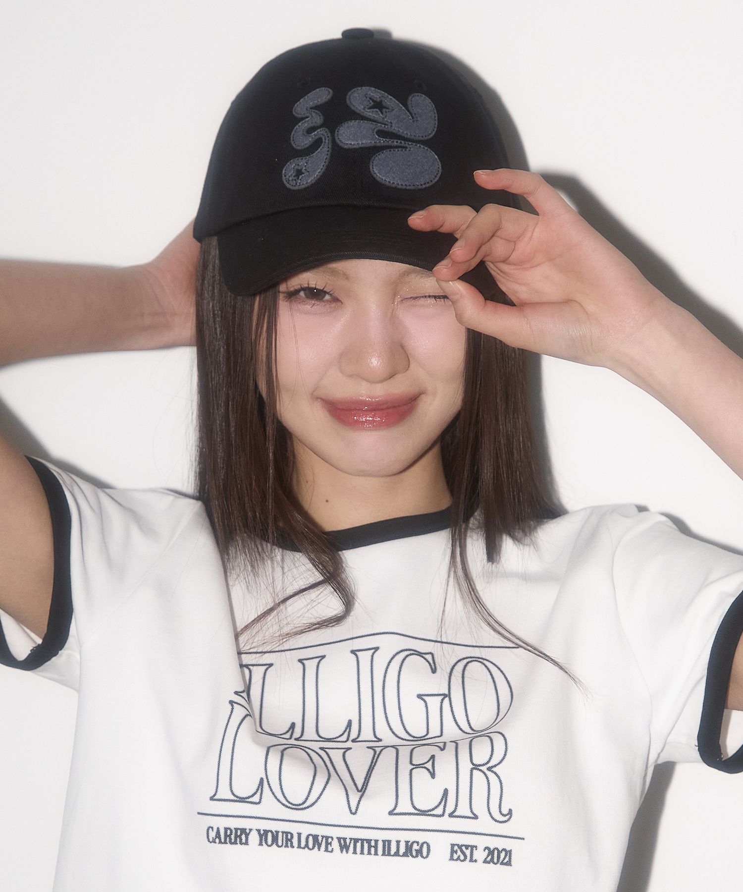 [ILLIGO] IG Logo Felt Ball Cap /追跡付 MUSINSA | ILLIGO IG Logo Felt Ball Cap Black