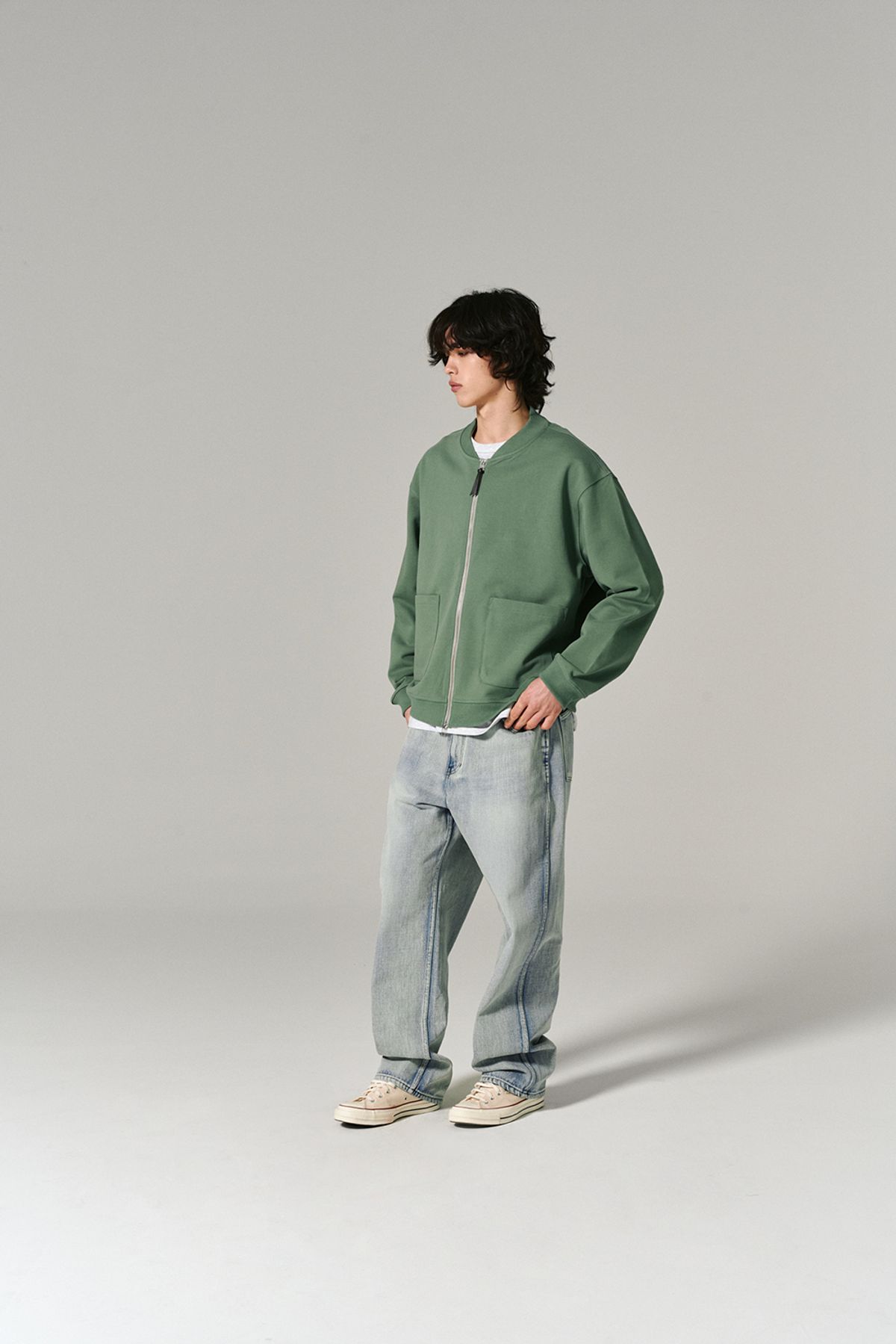 히즈핸더(HISHANDER) C-2 JACKET SAGE GREEN
