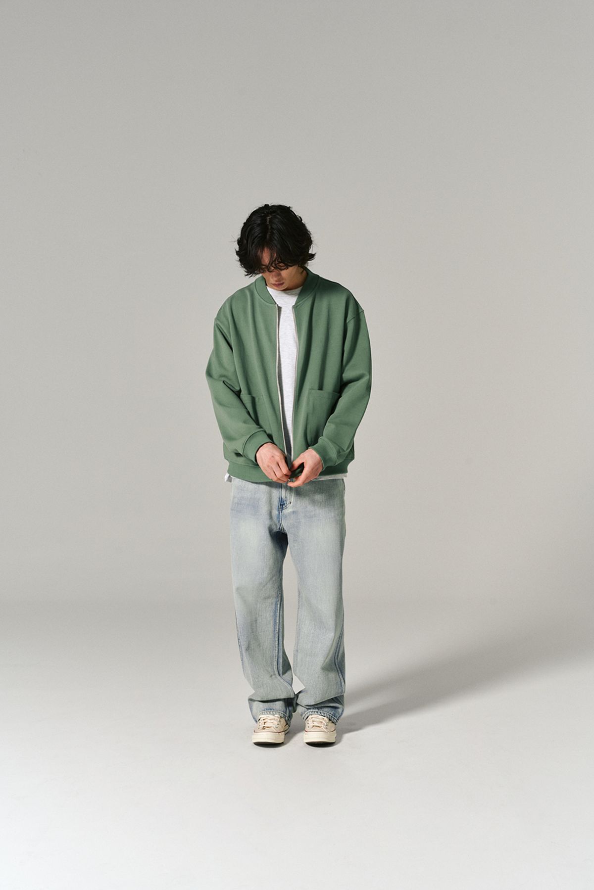 히즈핸더(HISHANDER) C-2 JACKET SAGE GREEN