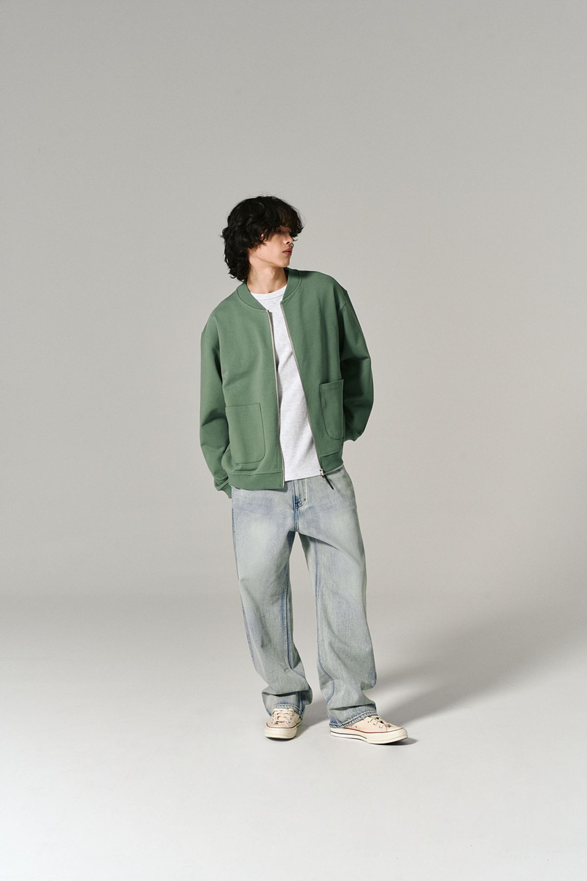 히즈핸더(HISHANDER) C-2 JACKET SAGE GREEN