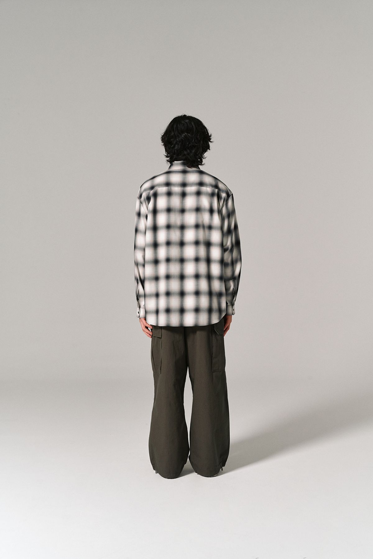 히즈핸더(HISHANDER) PLAID CHECK SHIRTS BLACK