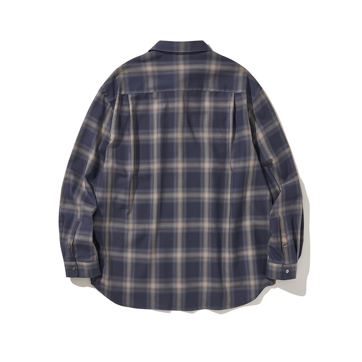 히즈핸더(HISHANDER) PLAID CHECK SHIRTS NAVY