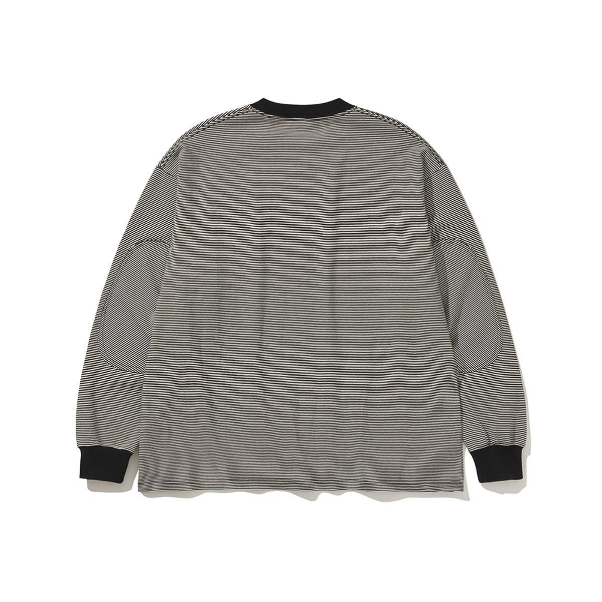 히즈핸더(HISHANDER) ROUND PATCH THIN L/S T-SHIRTS BLACK