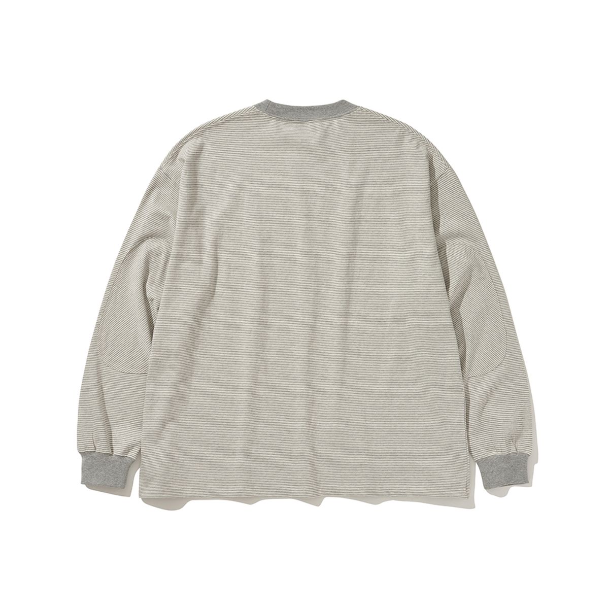 히즈핸더(HISHANDER) ROUND PATCH THIN L/S T-SHIRTS GREY