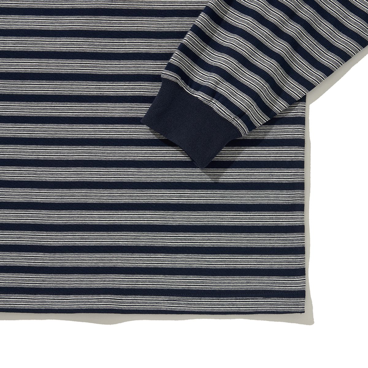 히즈핸더(HISHANDER) BORDER L/S T-SHIRTS NAVY