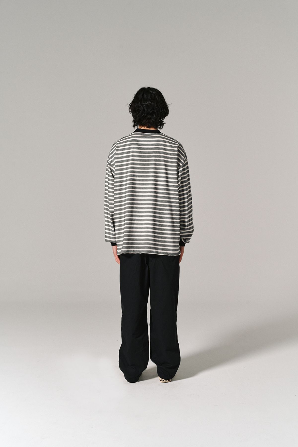 히즈핸더(HISHANDER) BORDER L/S T-SHIRTS ECRU
