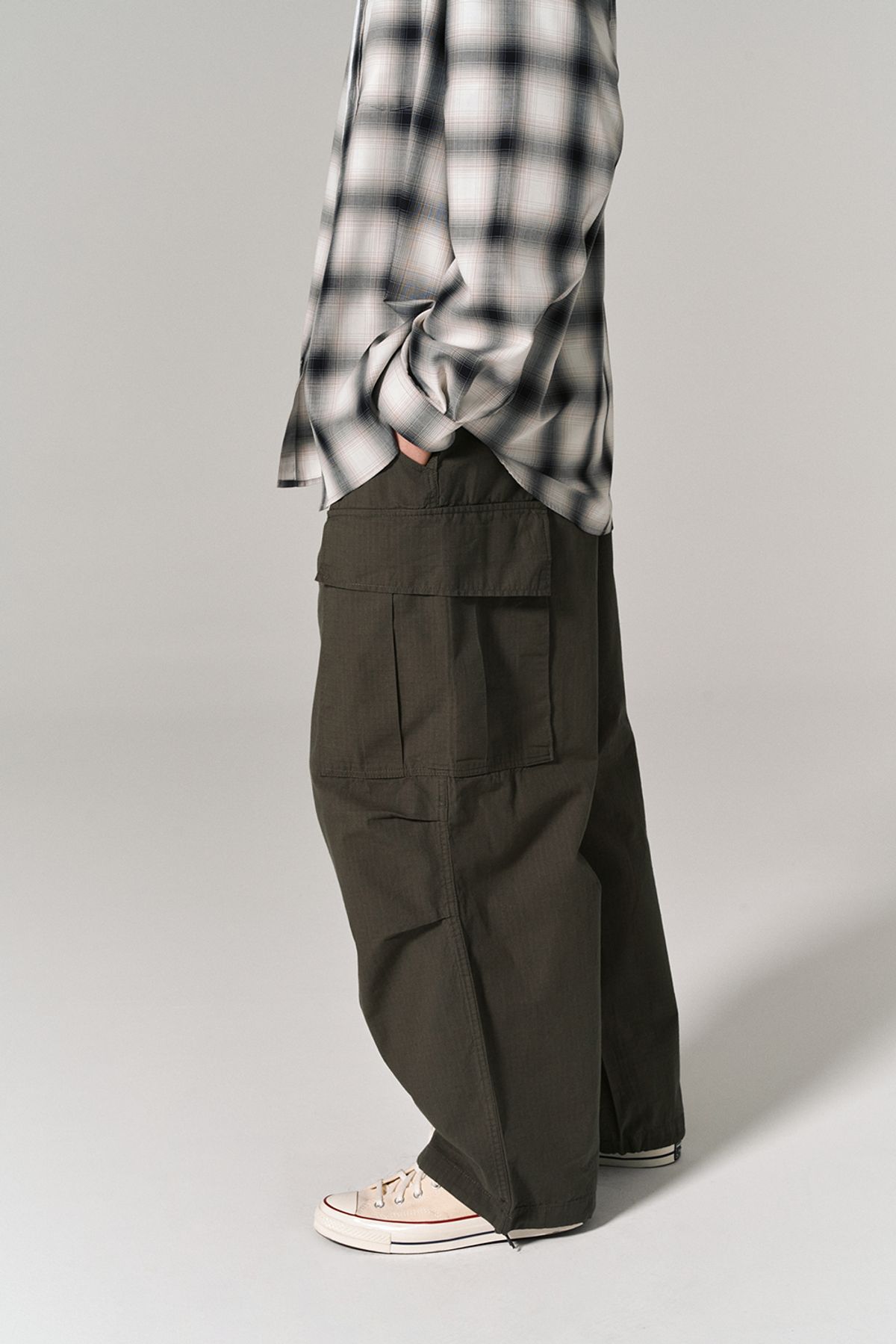 히즈핸더(HISHANDER) RIPSTOP BDU UTILITY PANTS OLIVE