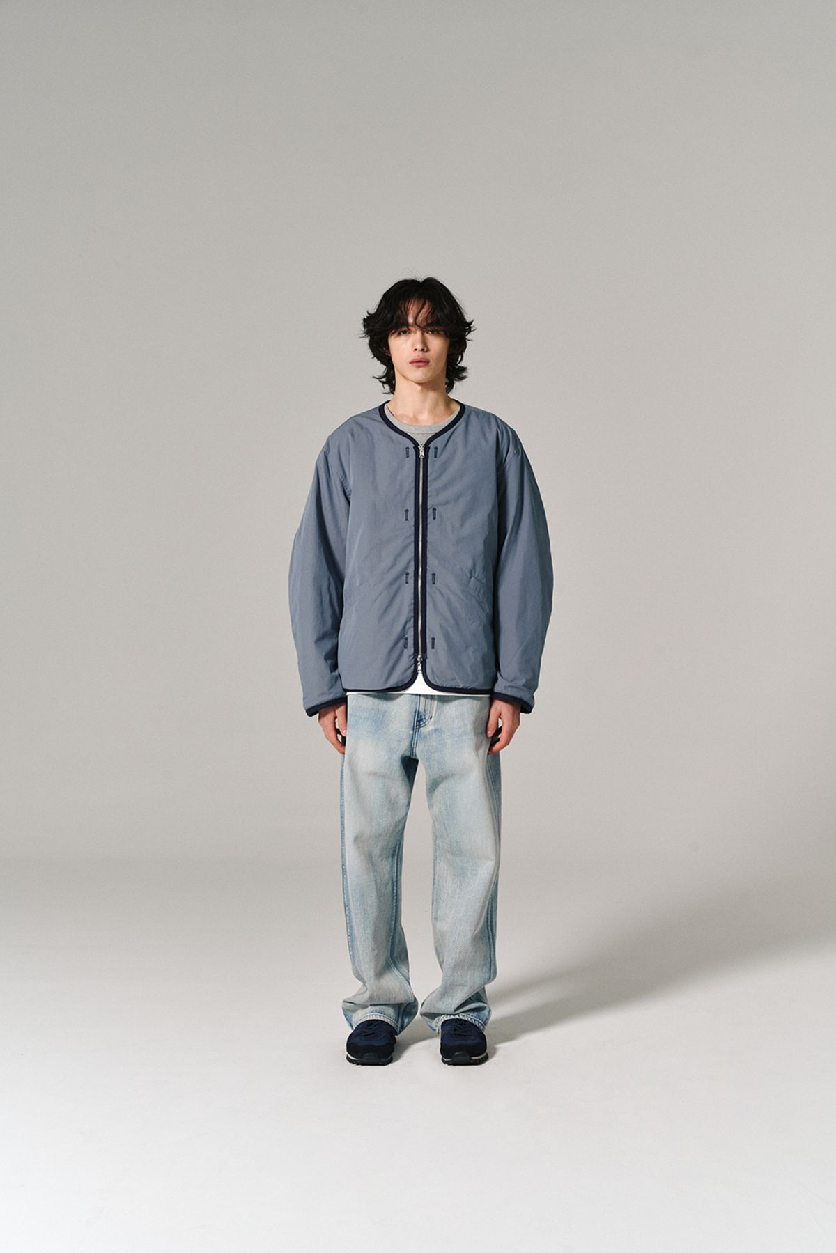 히즈핸더(HISHANDER) WASHED 5P DENIM PANTS BLEACHED INDIGO