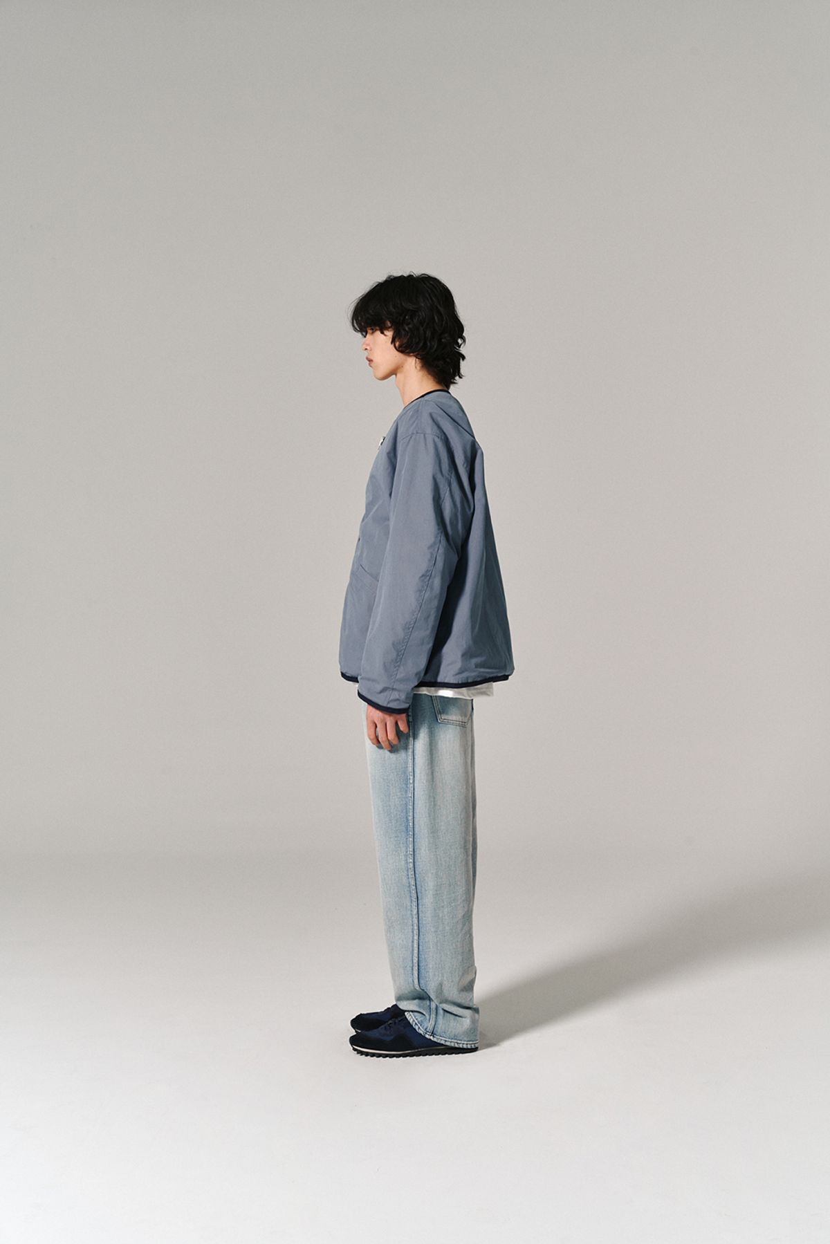 히즈핸더(HISHANDER) WASHED 5P DENIM PANTS BLEACHED INDIGO