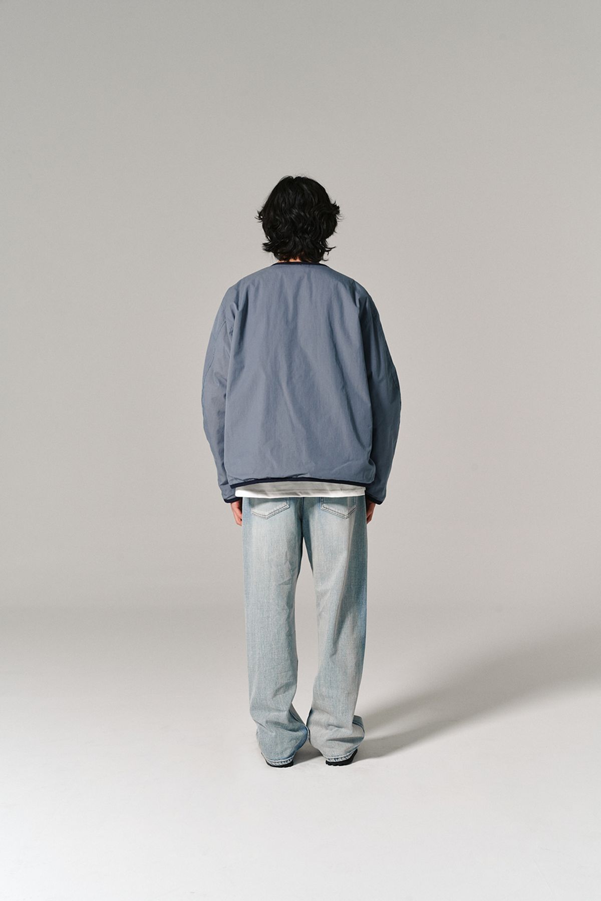 히즈핸더(HISHANDER) WASHED 5P DENIM PANTS BLEACHED INDIGO