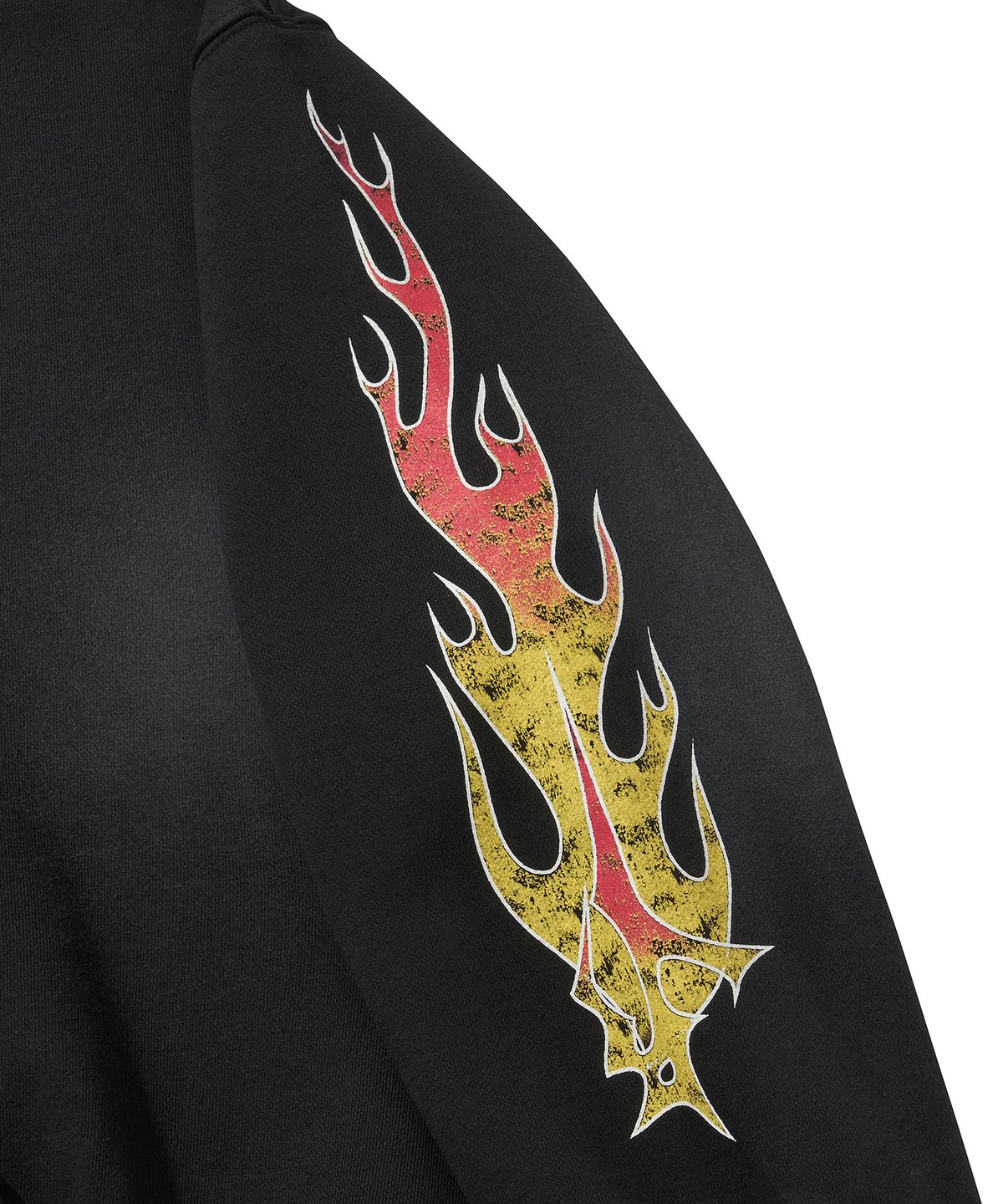 리베레(LIBERE) FLAME BEADS HOODIE / BLACK