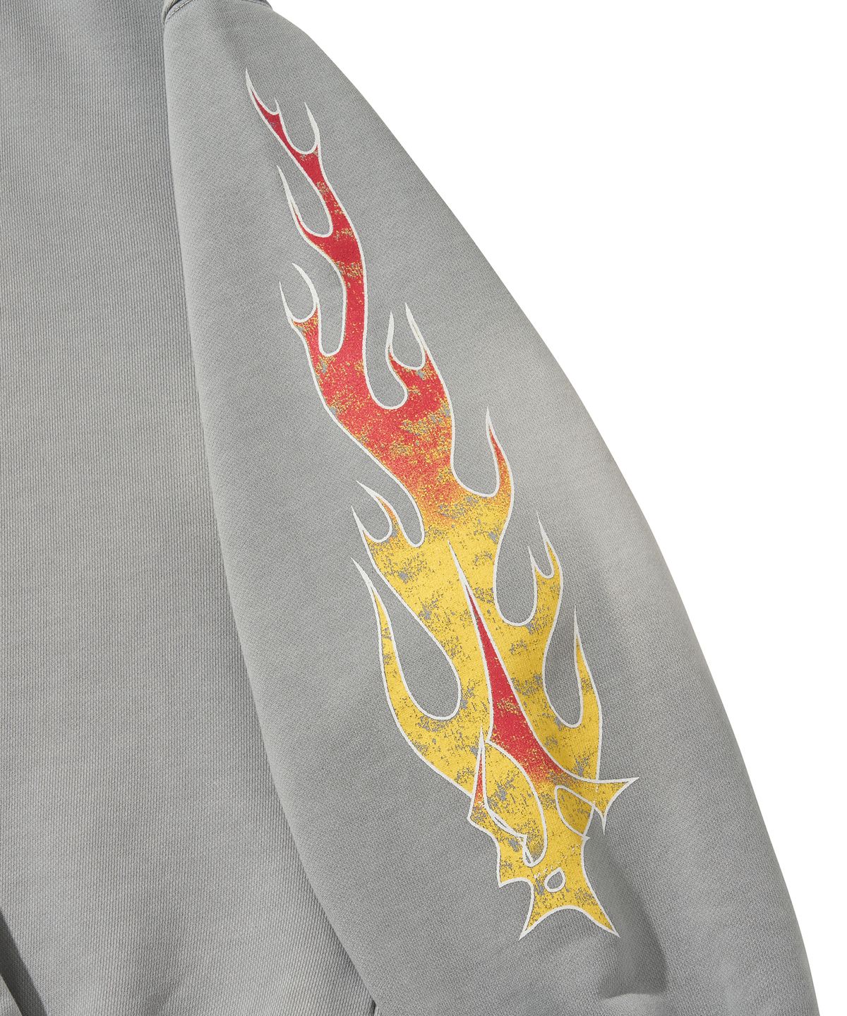 리베레(LIBERE) FLAME BEADS HOODIE / GRAY