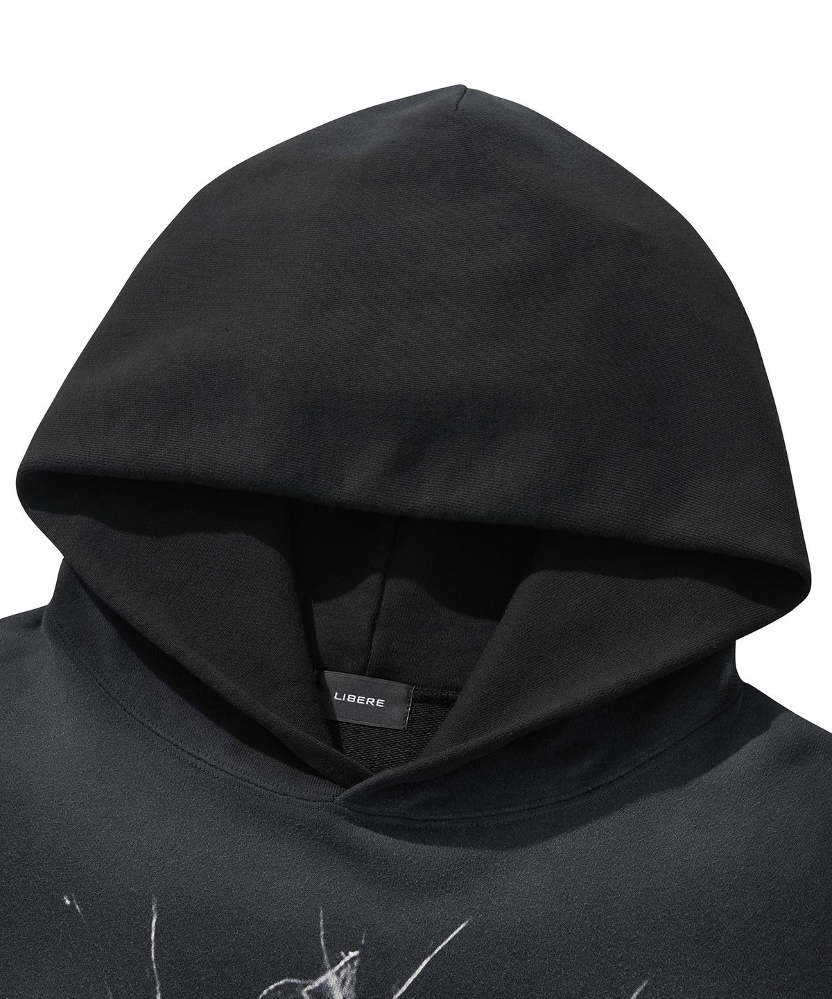 리베레(LIBERE) WHISPERS OF THE UNSEEN HOODIE / BLACK