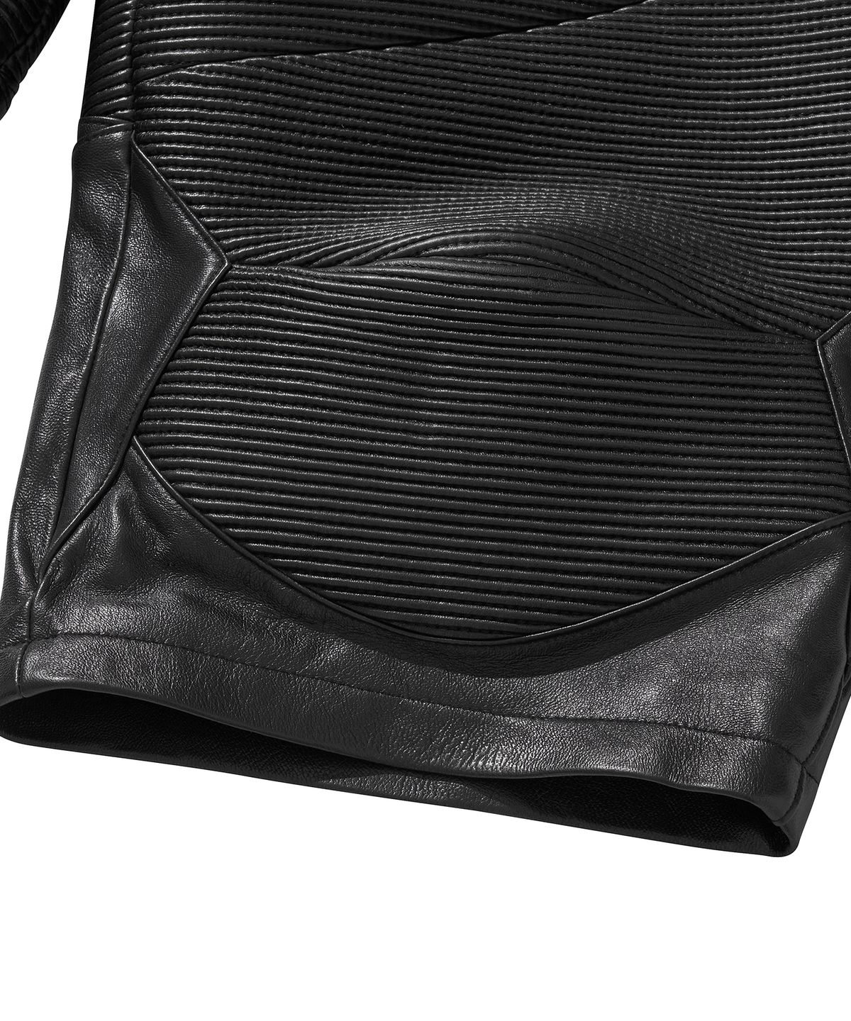 리베레(LIBERE) LEATHER BIKER HALF PANTS / BLACK