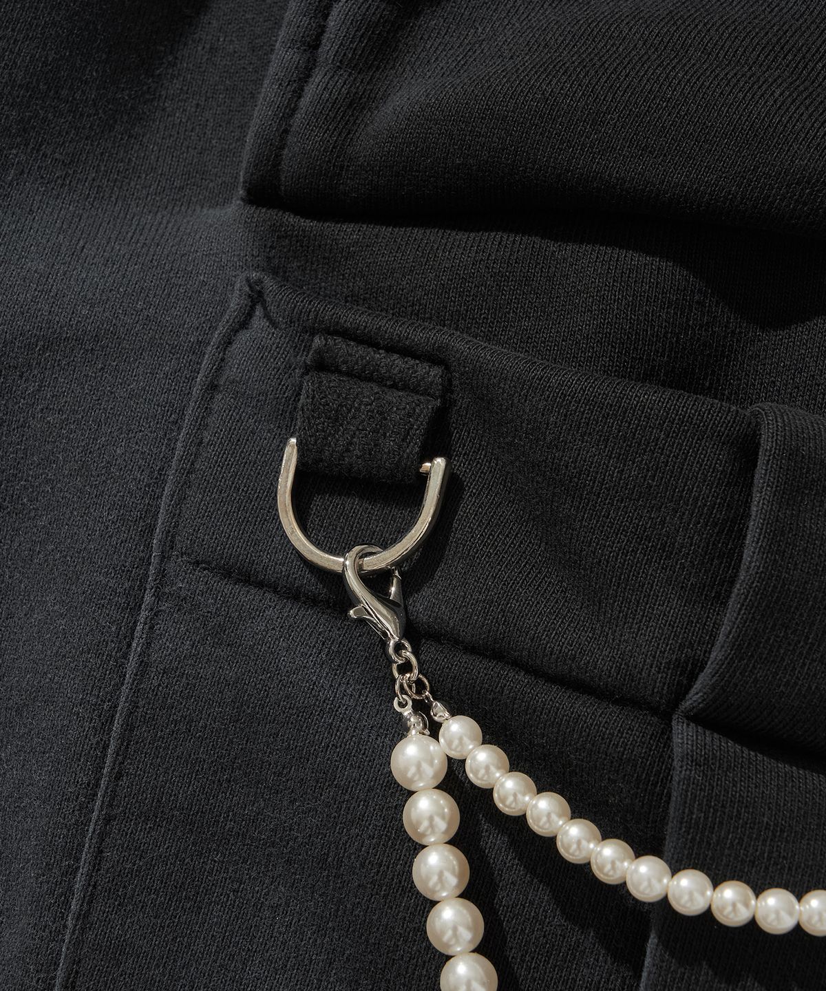 리베레(LIBERE) WASHED SWEAT CARGO PANTS / BLACK
