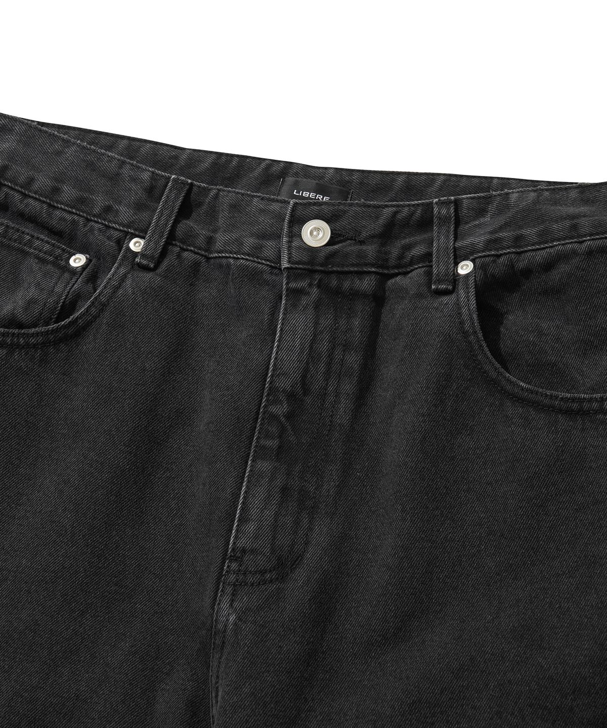 리베레(LIBERE) BAGGY DENIM PANTS / BLACK