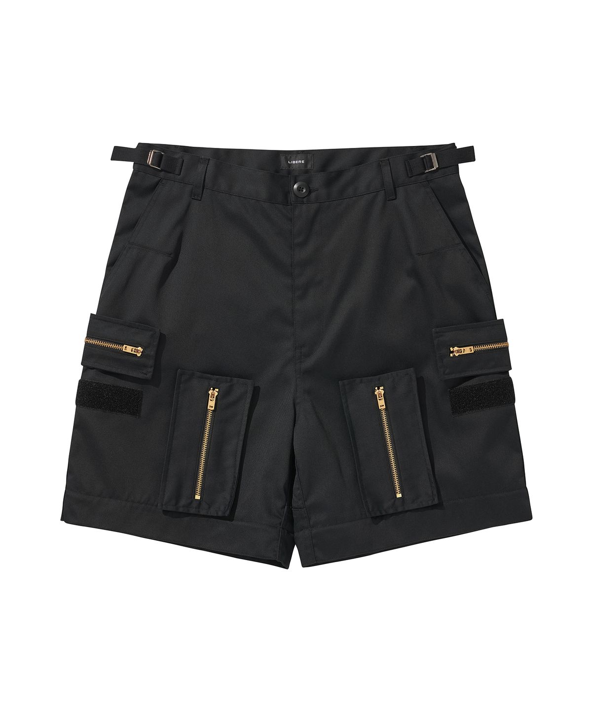 리베레(LIBERE) MULTI ZIP POCKET PANTS / BLACK