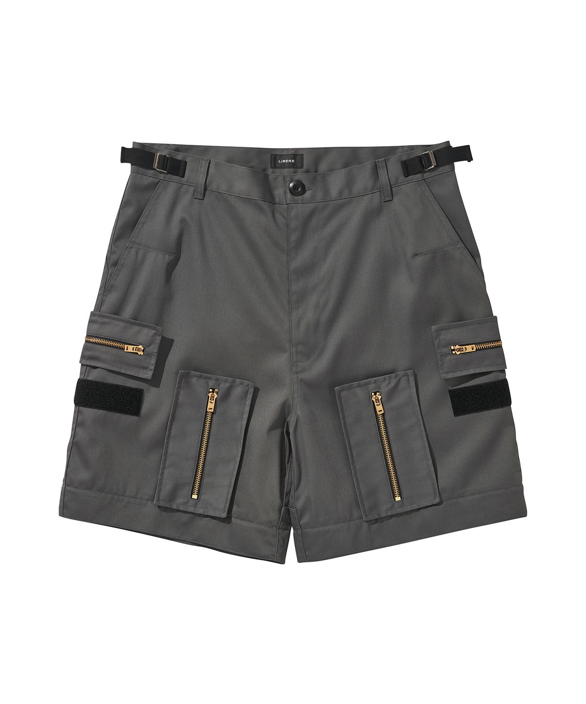 리베레(LIBERE) MULTI ZIP POCKET PANTS / CHARCOAL