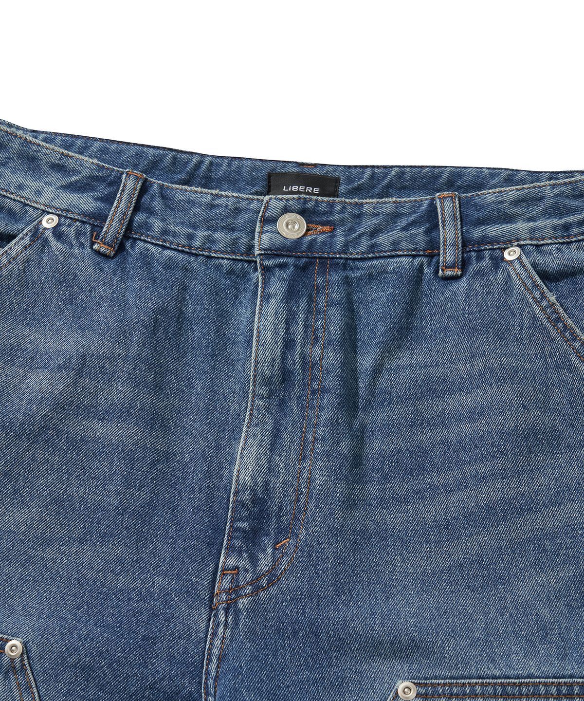 리베레(LIBERE) WORK HALF PANTS / BLUE