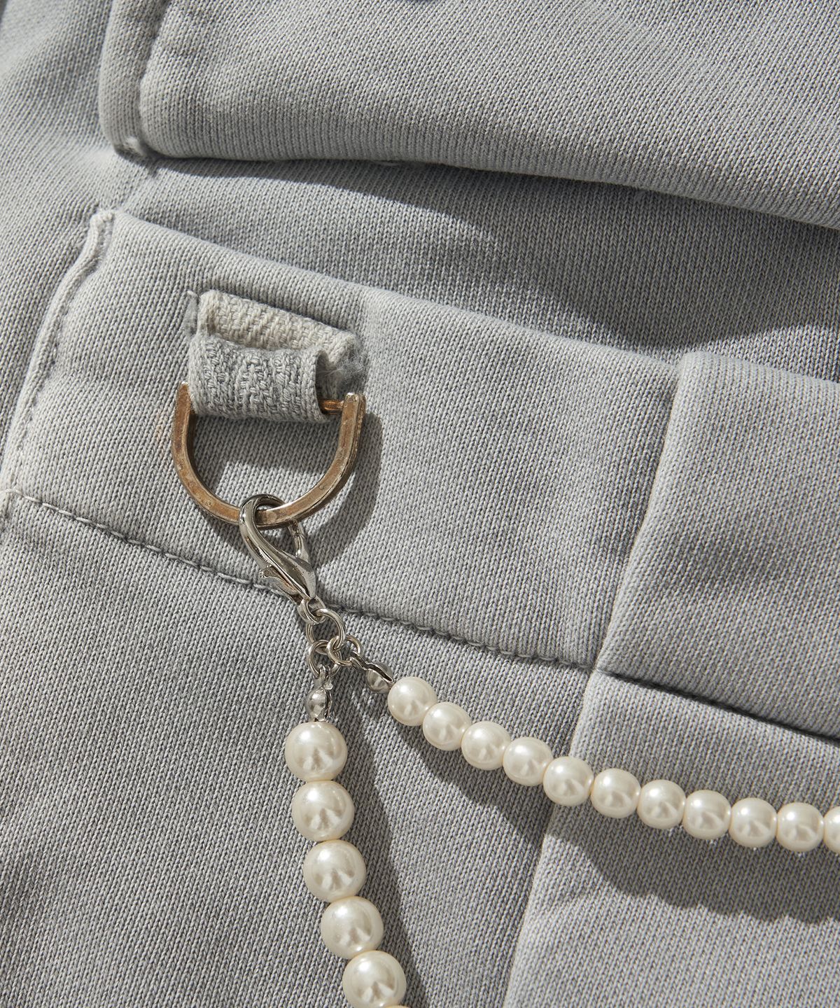 리베레(LIBERE) WASHED SWEAT CARGO PANTS / GRAY