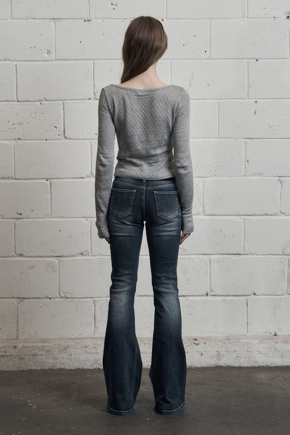 MUSINSA公式 | SYNERJYN BRUSH CAT WASHING DENIM PANTS BLUE