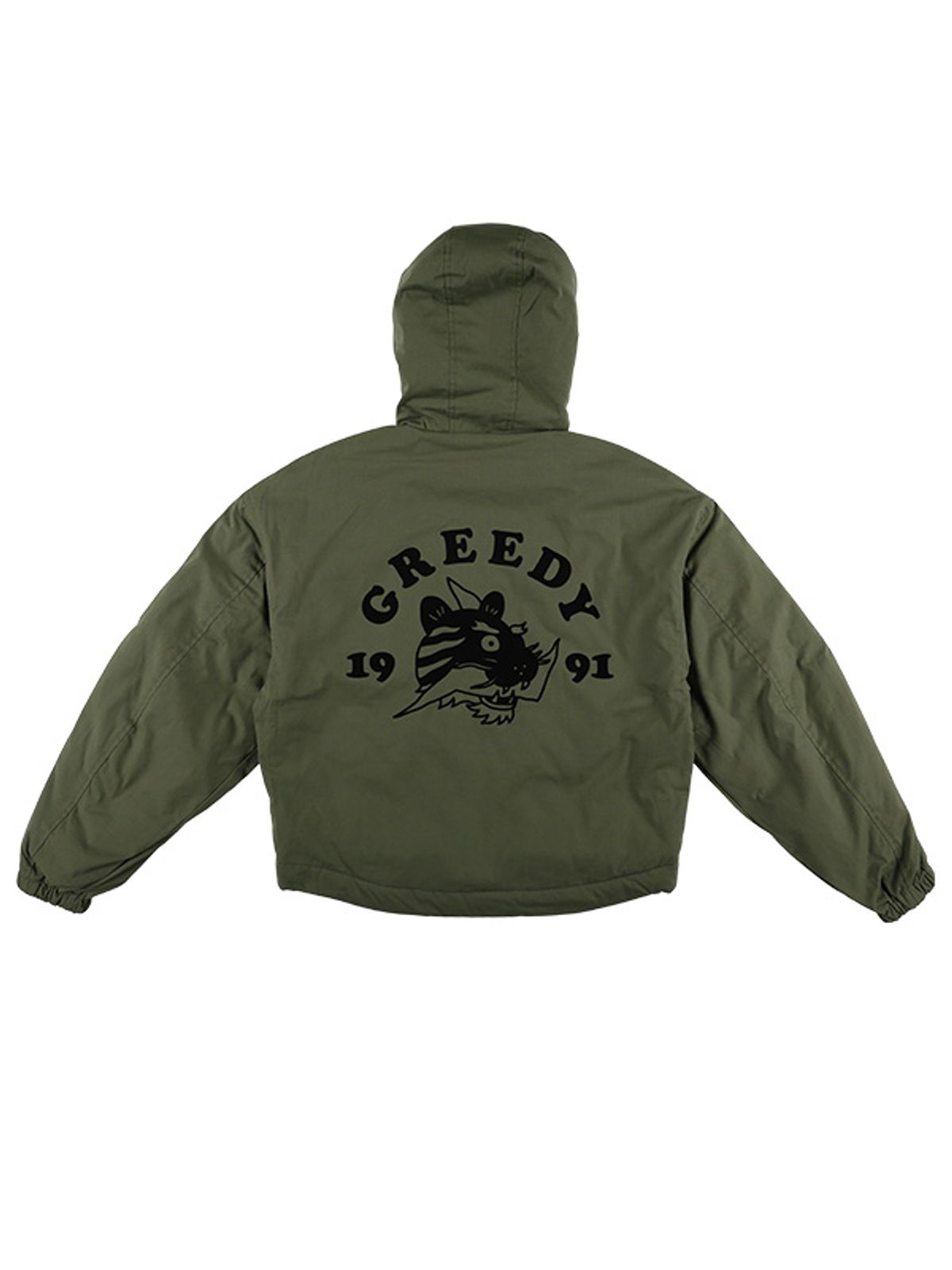 아워포켓츠(OURPOCKETS) 그리드 치노 포켓츠 후디 자켓(카키)