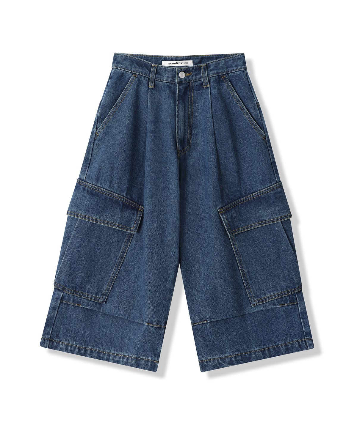 어반드레스(AVANDRESS) Side Big Denim Shorts CAMO