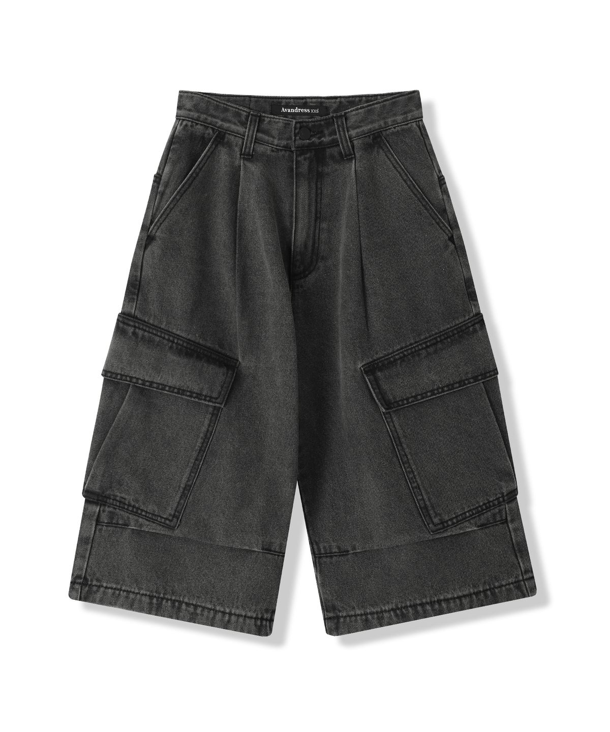 어반드레스(AVANDRESS) Side Big Denim Shorts CAMO