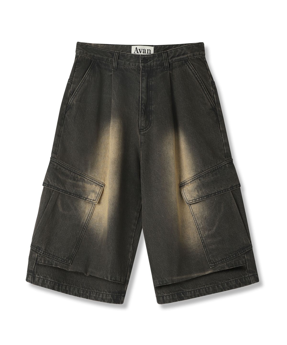 어반드레스(AVANDRESS) Side Big Denim Shorts CAMO