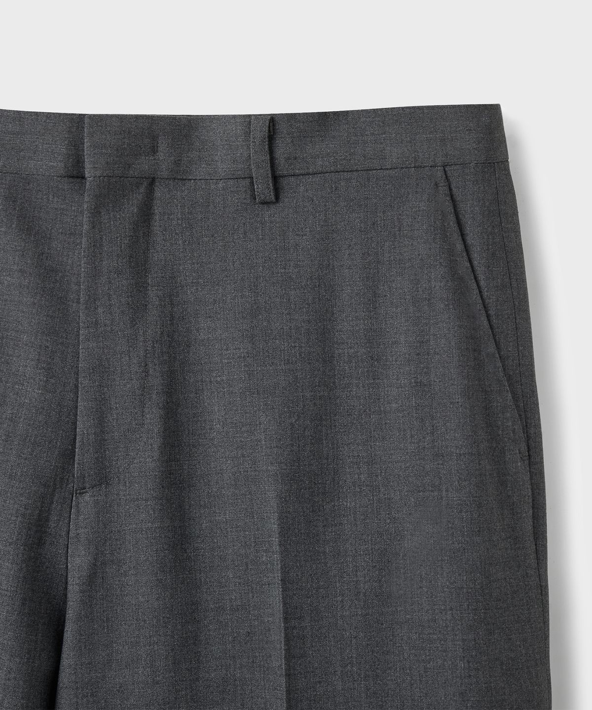 브랜디드(BRANDED) ESSENTIAL WIDE SLACKS [CHARCOAL]