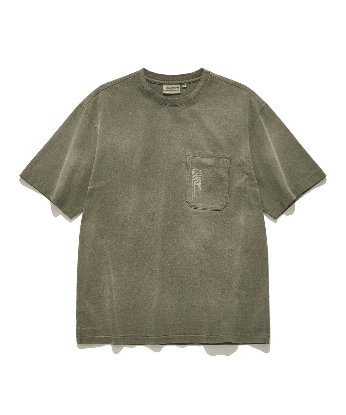힐리먼트(HELEMENT) H2 다잉 포켓 반팔티셔츠 (KHAKI)