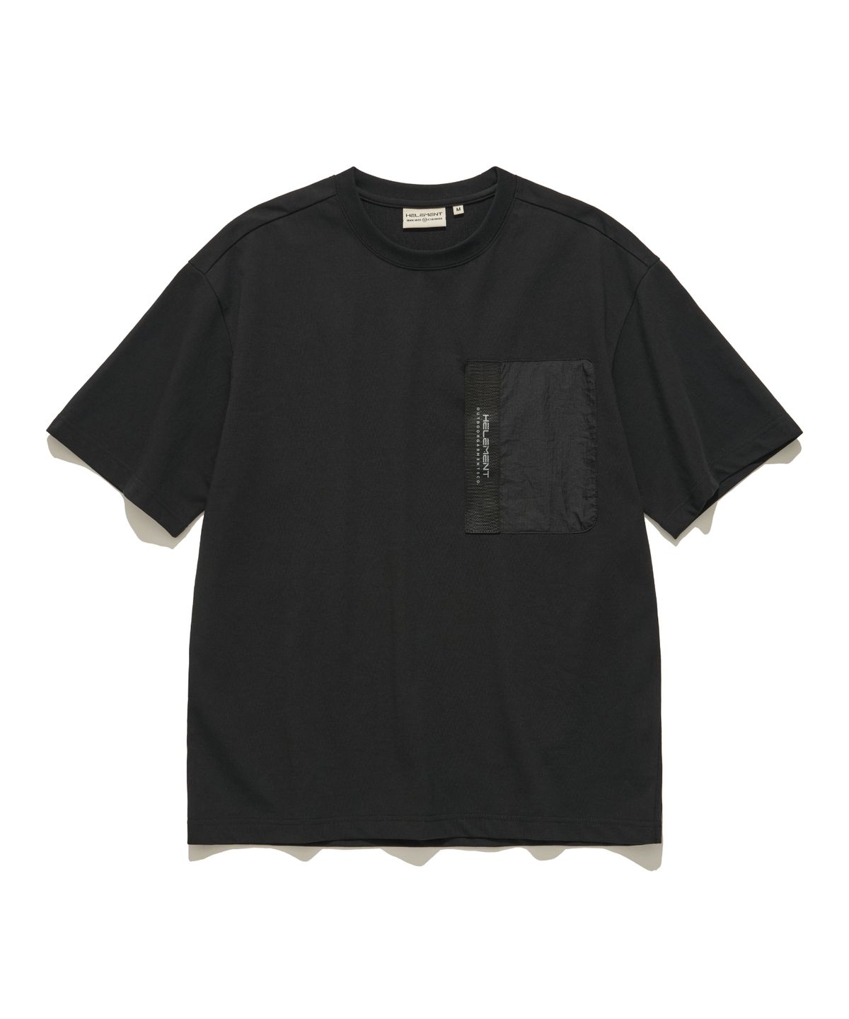 힐리먼트(HELEMENT) 가드 웨빙 포켓 반팔티셔츠 (BLACK)