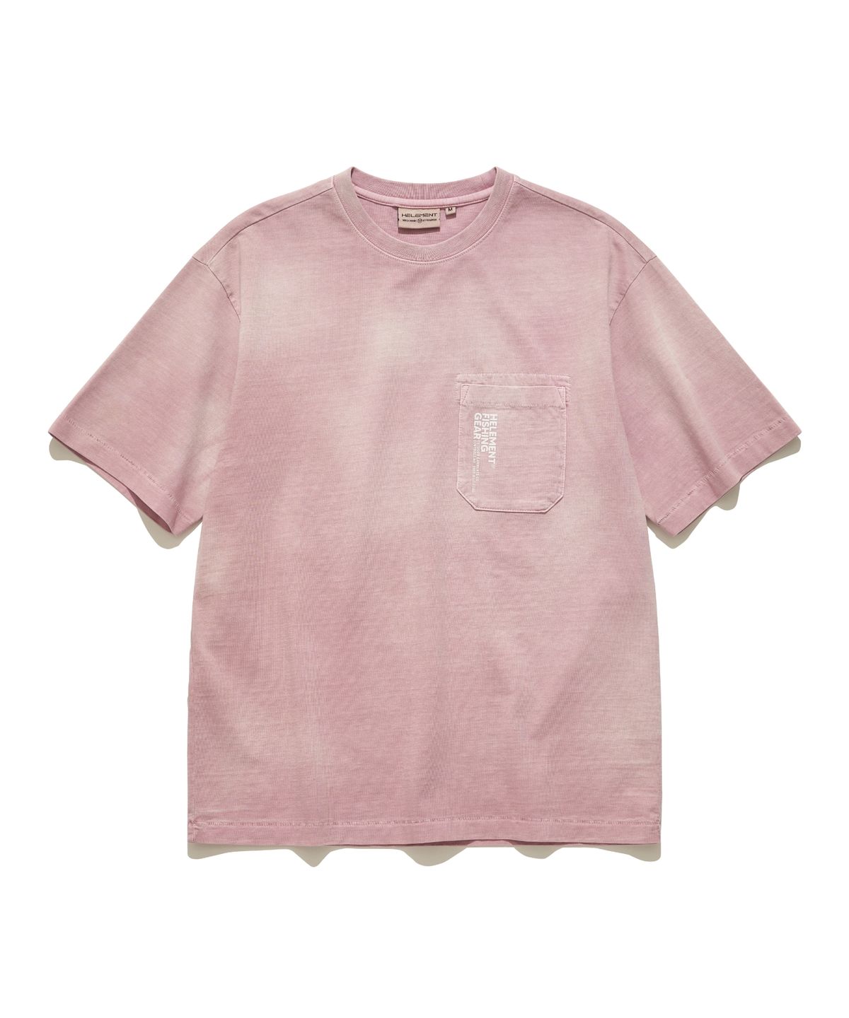 힐리먼트(HELEMENT) H2 다잉 포켓 반팔티셔츠 (PINK)