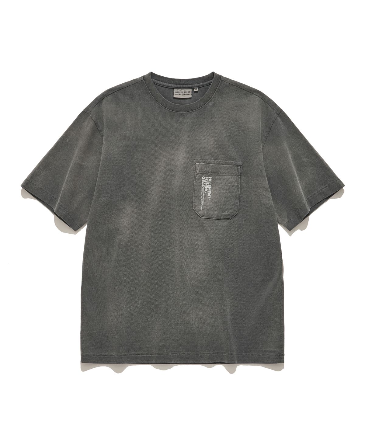 힐리먼트(HELEMENT) H2 다잉 포켓 반팔티셔츠 (GREY)