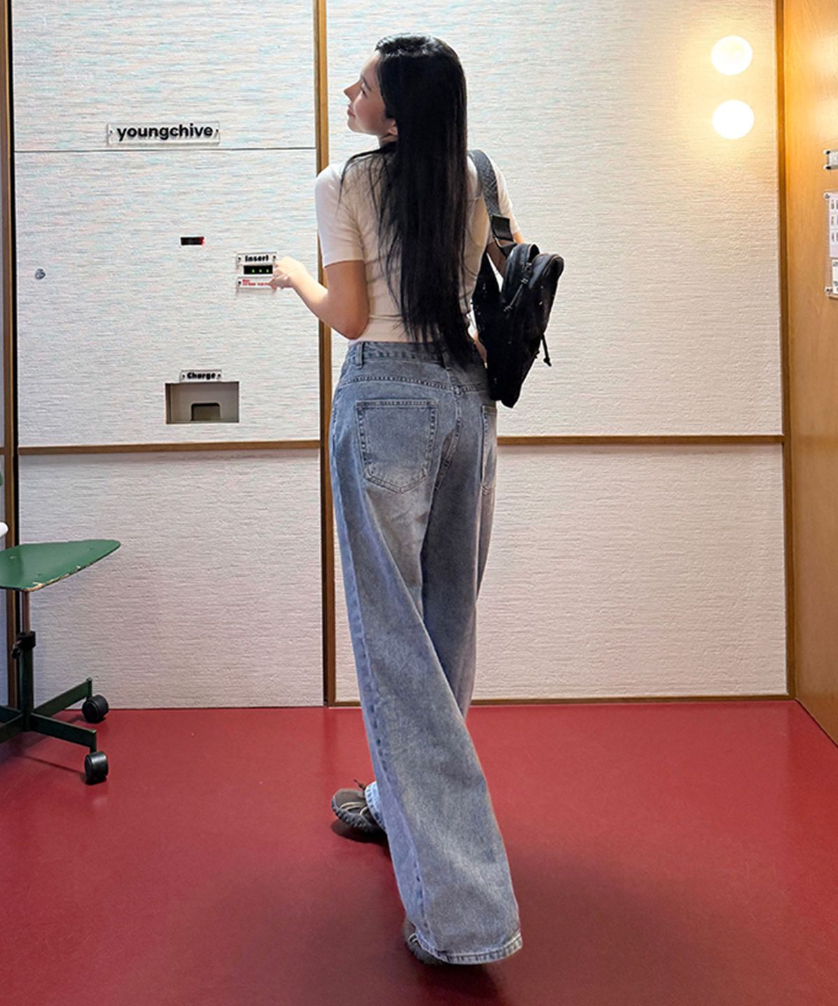유라이프지(ULIFEZIP) 노멀 우먼 워싱 와이드 데님 팬츠 7 Color [ULZD_1002]