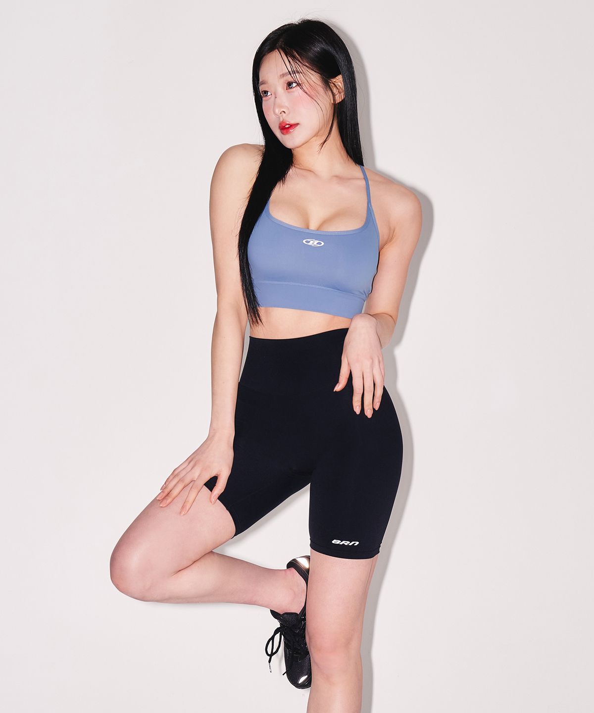 본투윈(BORN TO WIN) W CROSS BACK BRA TOP [BLUE]
