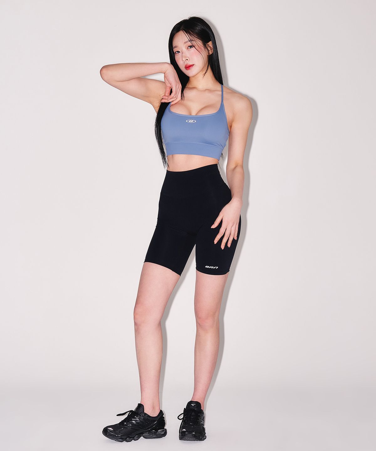 본투윈(BORN TO WIN) W CROSS BACK BRA TOP [BLUE]