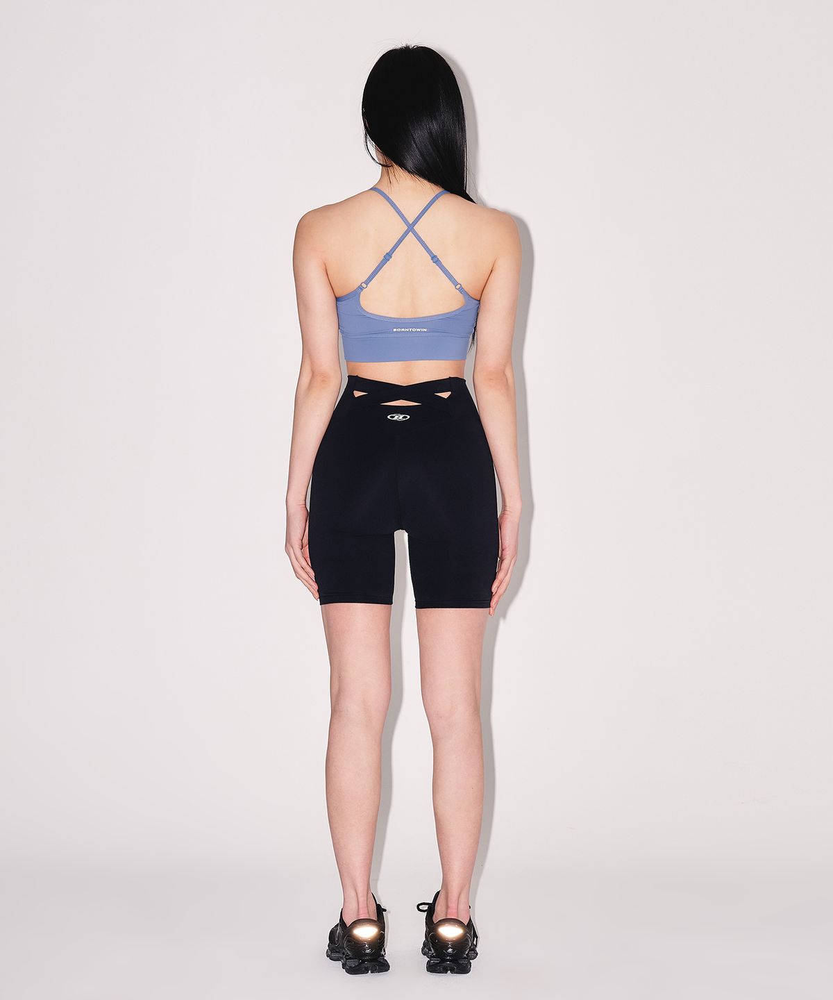 본투윈(BORN TO WIN) W CROSS BACK BRA TOP [BLUE]