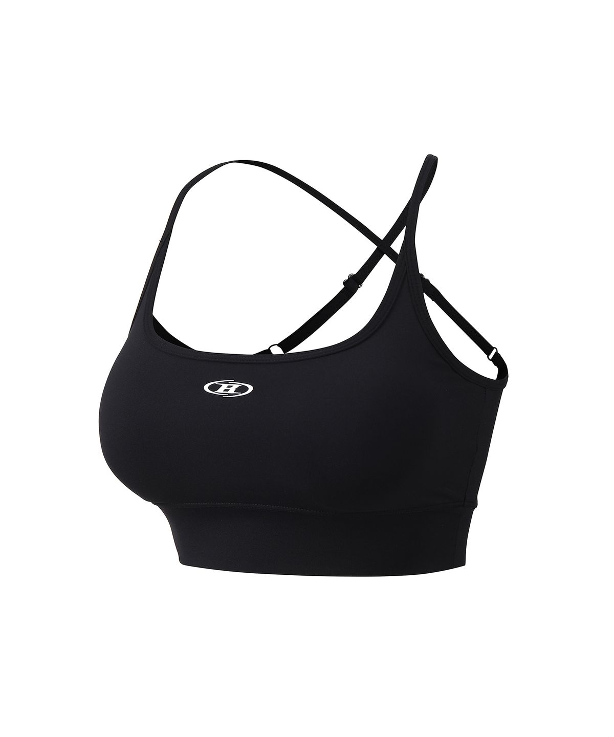 본투윈(BORN TO WIN) W CROSS BACK BRA TOP [BLACK]
