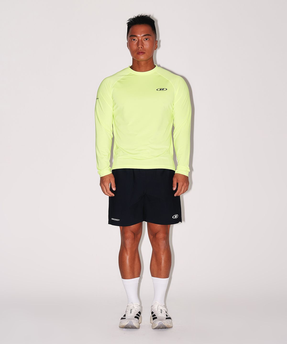 본투윈(BORN TO WIN) BRN SQUARE QUICK DRY LONG SLEEVE [NEON]