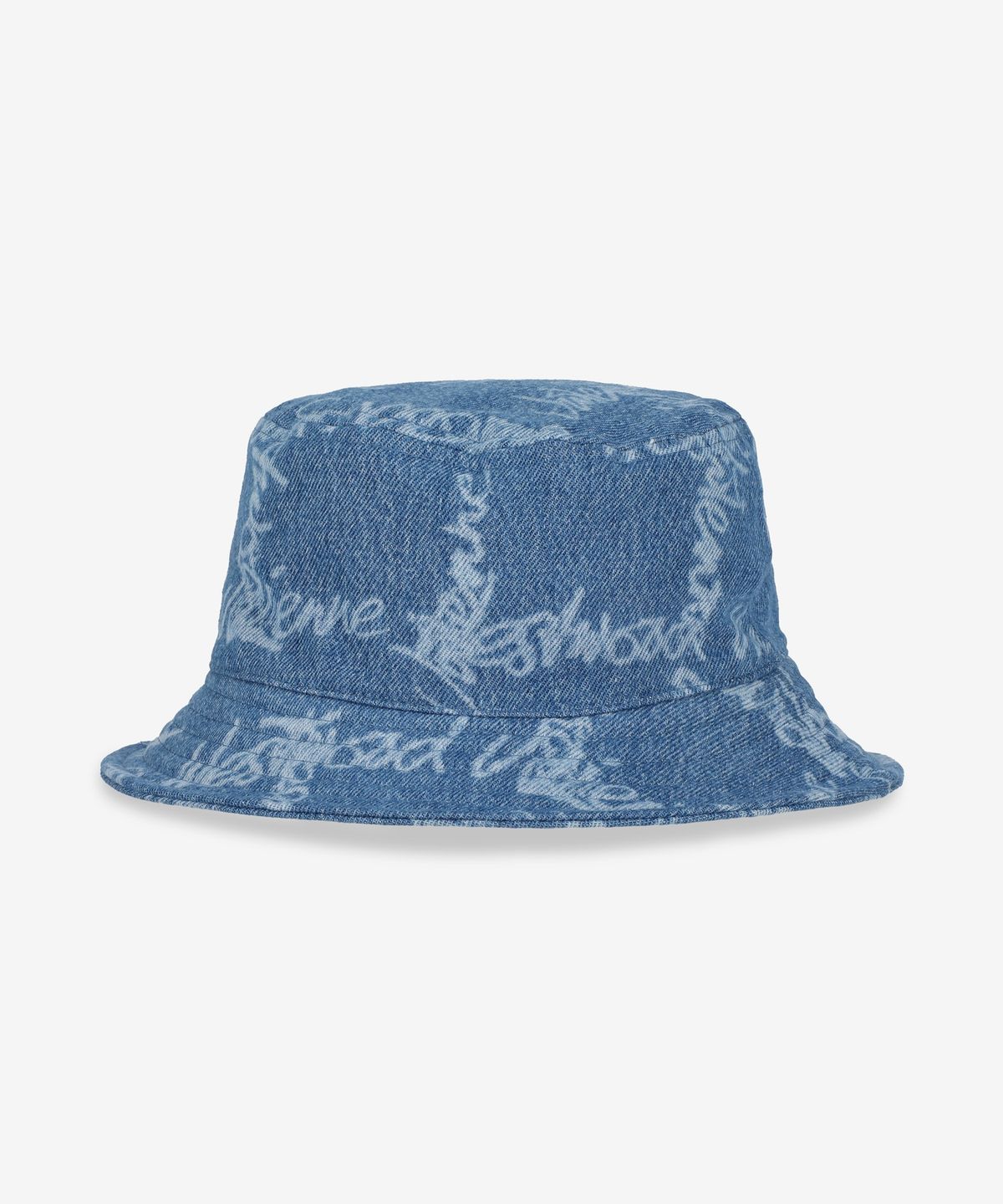 비비안 웨스트우드(VIVIENNE WESTWOOD) 로고 버킷햇 - 블루 / 81020009W014IK306