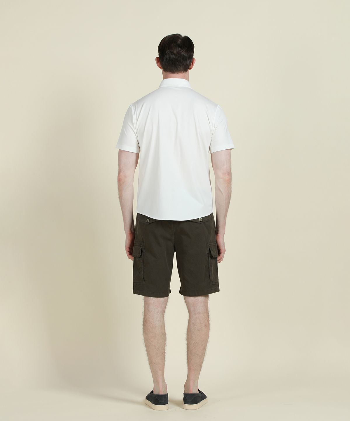 빠니깔레(PANICALE) 아이보리 로고 반소매 저지 셔츠