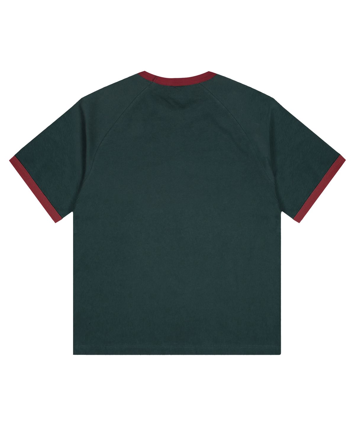 글랙(GLACK) GT127 노스탤지어 배색 링거 티셔츠 (GREEN)