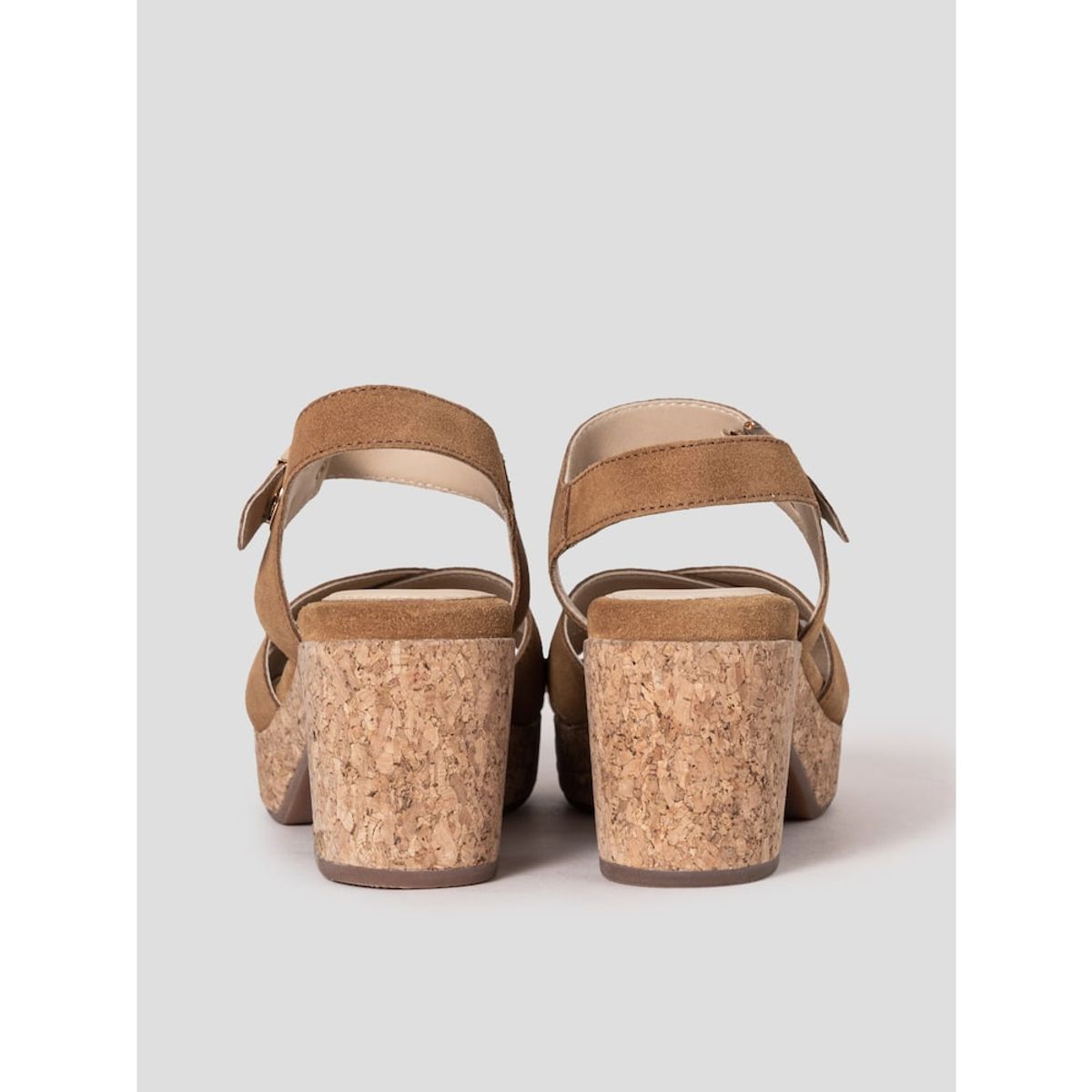 숄(SCHOLL) (WOMEN) 크로스 청키 샌들  브릭 (HH54K2W13C)