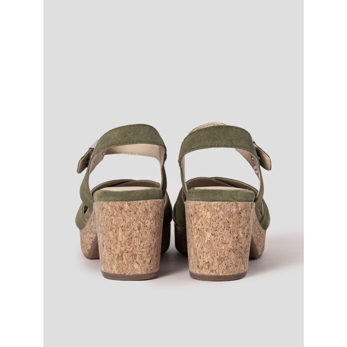 숄(SCHOLL) (WOMEN) 크로스 청키 샌들  카키 (HH54K2W13H)