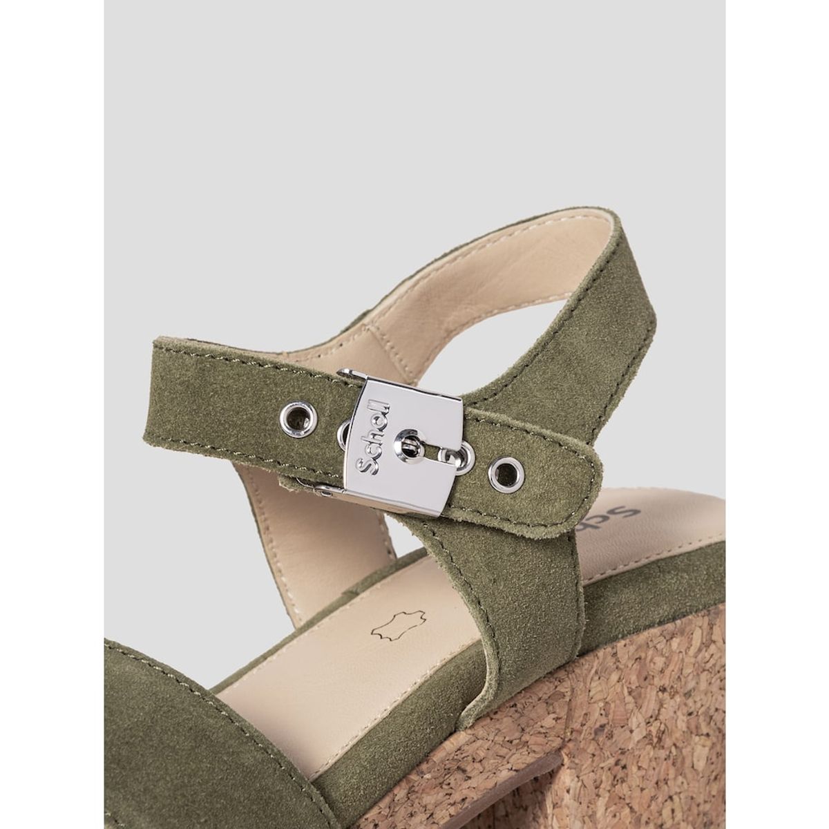 숄(SCHOLL) (WOMEN) 크로스 청키 샌들  카키 (HH54K2W13H)