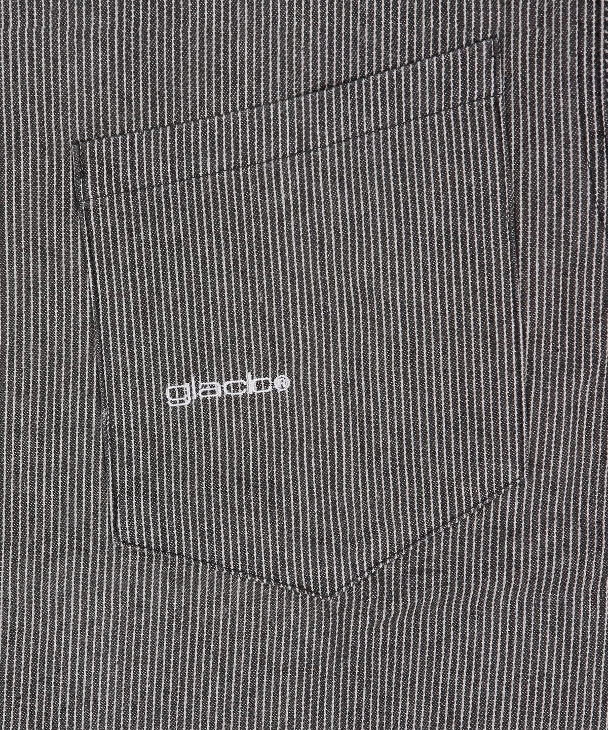 글랙(GLACK) GS014 썬번 히코리 스트라이프 셔츠 (BLACK)