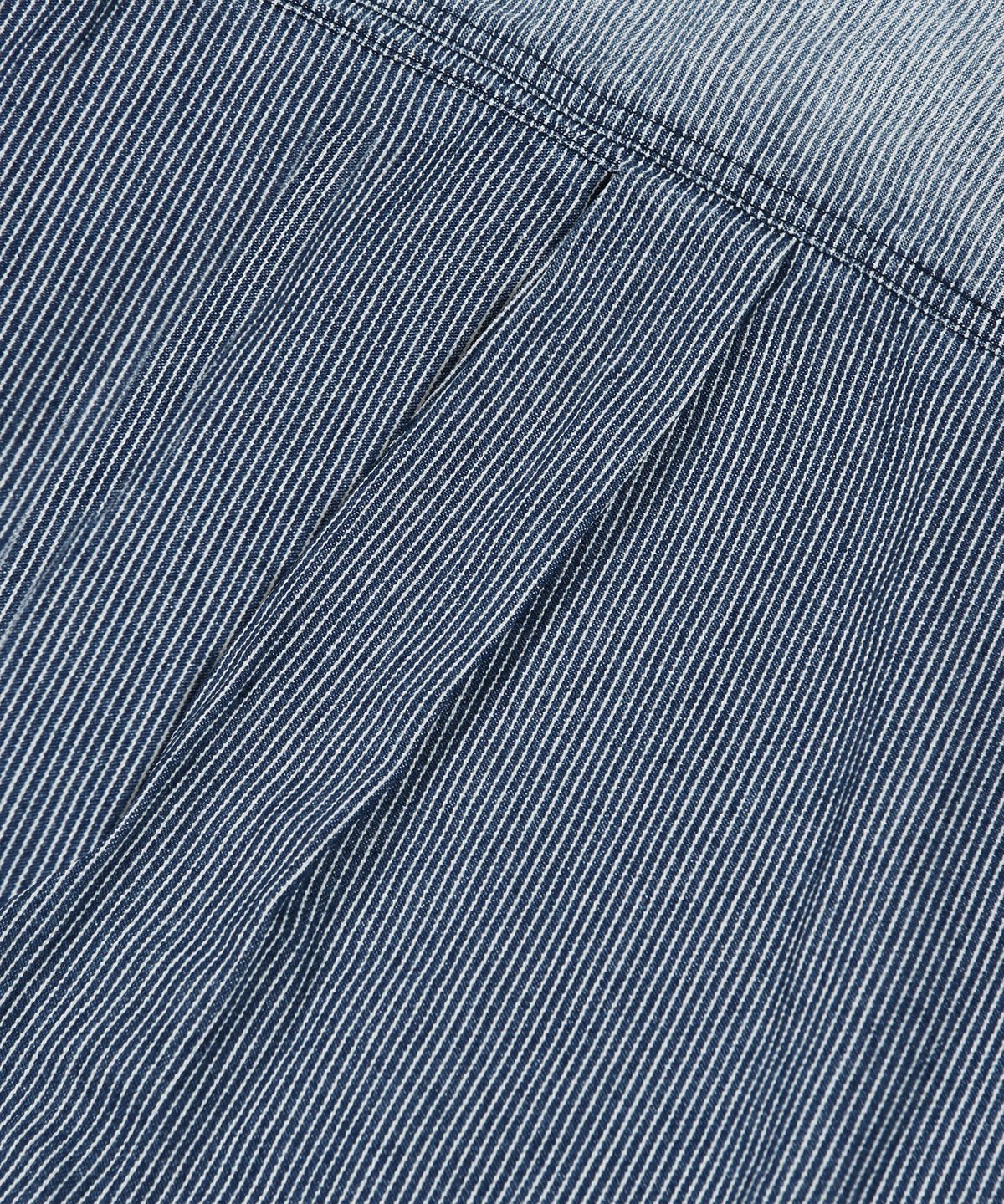 글랙(GLACK) GS014 썬번 히코리 스트라이프 셔츠 (NAVY)