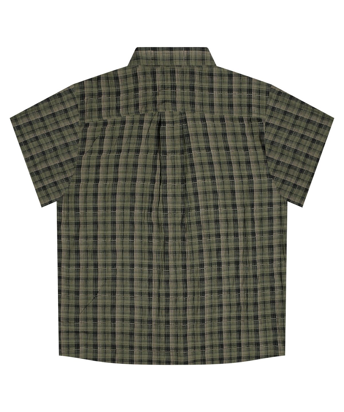 글랙(GLACK) GS013 워시드 플레이드 체크 셔츠 (GREEN)