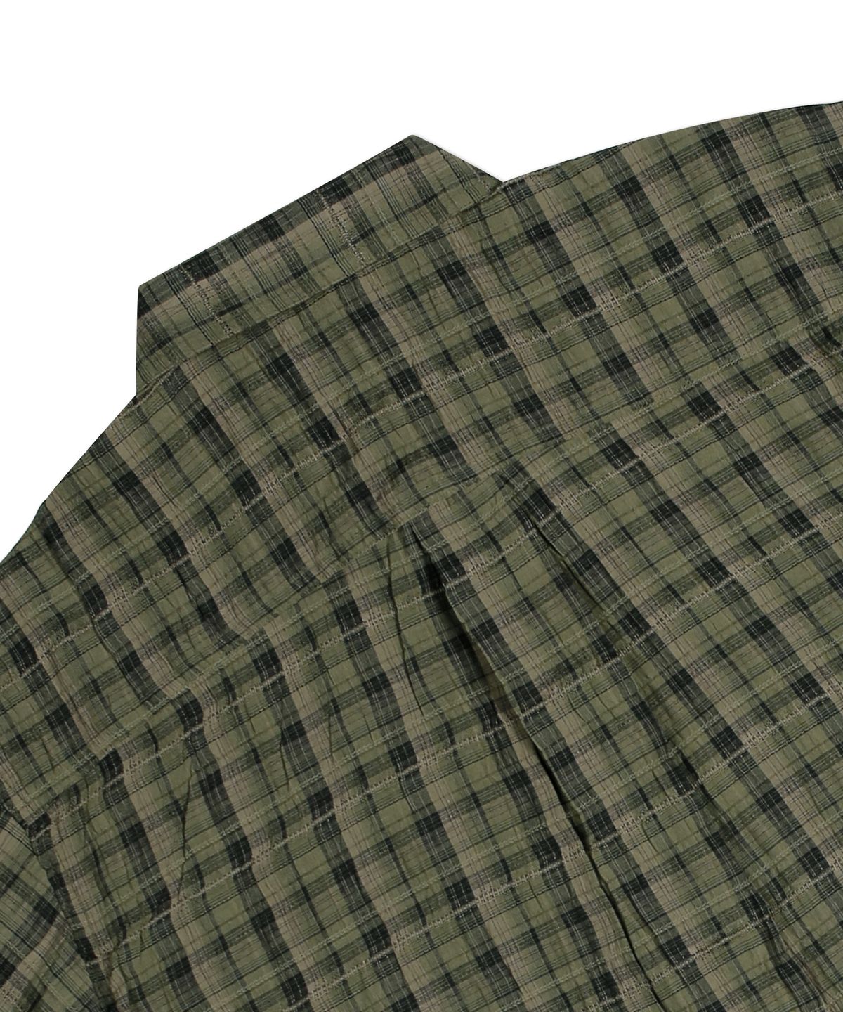 글랙(GLACK) GS013 워시드 플레이드 체크 셔츠 (GREEN)